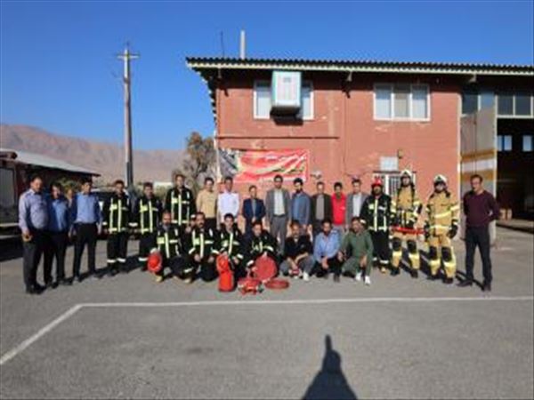  برگزاری مانور آتش‌نشانی در منطقه ویژه اقتصادی سهلان